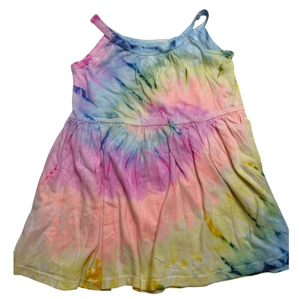 Dreamside Kids Panama City Beach Tie Dye Dress 4T Florida Salty Vibes Pastel